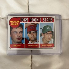 Topps 1969 Rookie Stars #597 Floyd Burchart Rollie Fingers MLB Baseball Card. rookie card picture