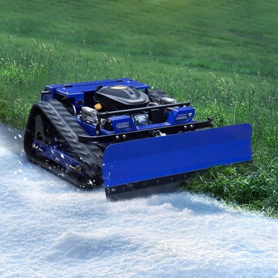RC Petrol 24V Tracked Robotic Remote Control Lawn Mower w/ Snow