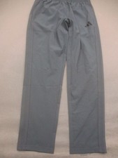 Adidas Size M (10-12) Kids Gray Pull On Elastic Waist Straight Sport Pants 455