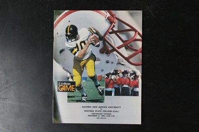 College Game Magazine Nov 1980 Eastern New Mexico vs Western State Football