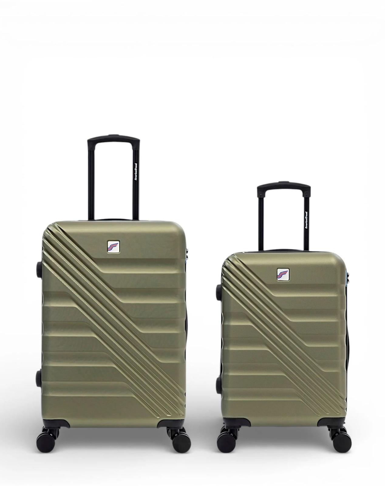 Lot de 2 valises rigides REDWOOD en noir anthracite avec bagage cabine et format moyen