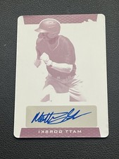 Matt Gorski 2019 Leaf Metal Draft Magenta Printing Plate 1/1 Auto #BA-MG1