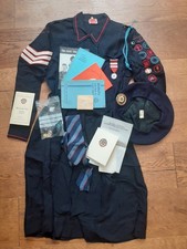 Girl’s Life Brigade Uniform dress Beret WW2 40s/50s Badges patches card papers 