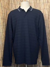 Ted Baker London Mens LS 2 Button Polo-Size XL-NWT-Cotton Poly Blend