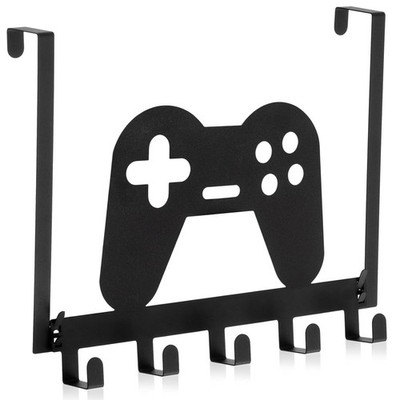 Game Over The Door Hooks Gamer Bathroom Decor Gamepad Wall Mount Towel Rack