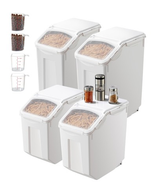 #ad Uimoso 3.5Galx2 4.5Galx2 Ingredient Storage Container Airtight Kitchen Bin $50.99