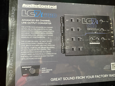 NEW Audio Control LC7i-PRO, 6-Channel Line Output Converter with AccuBASS
