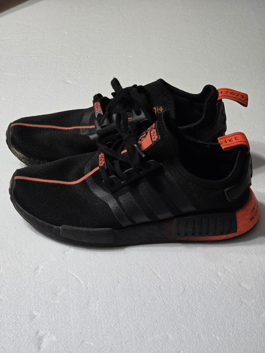 Adidas Star Wars NMD R1 Darth Vader Sneakers Men's FW2276 Black Orange Size 