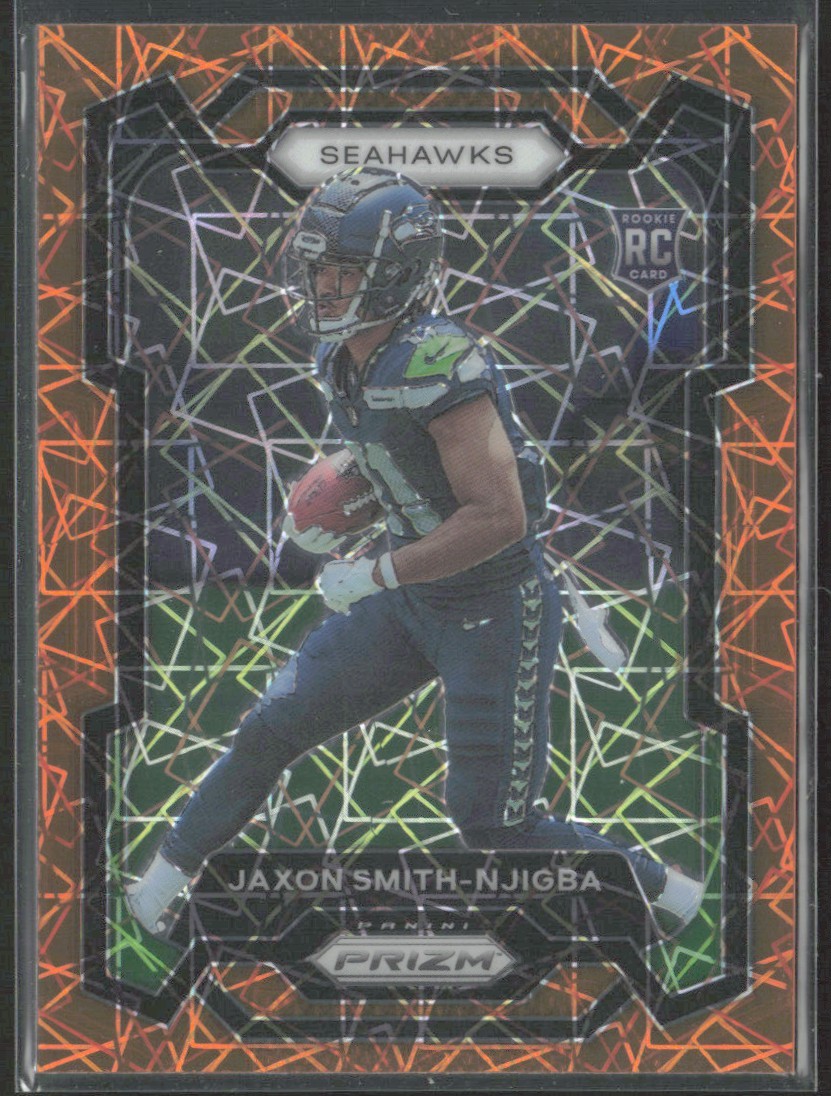 2023-24 Prizm Jaxon Smith-Njigba 390 Base Orange Lazer RC