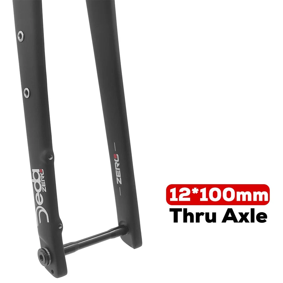 Gravel Carbon Road Bike Fork 100mm Straight/Taper Tube Disc Brake Front Fork - Image 3 of 4