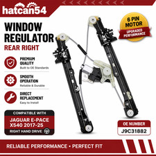 Rear Right Window Regulator with Motor for Jaguar E-Pace X540 2017-2025 J9C31882
