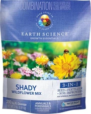 Earth Science 2 lb Shady Wildflower Mix All in One Fertilizer and Seed Blend