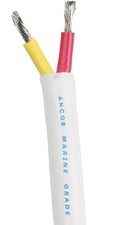 Ancor 124102 Marine Grade Duplex Cable, 10 AWG, Flat Red/Yellow, 25 Feet