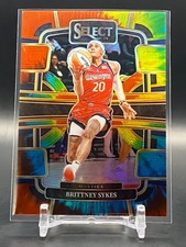 Brittney Sykes 2024 Panini Select WNBA Tie-Dye Prizm #/25 Mystics Tempo #3