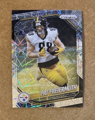 2025 Panini Prizm Pat Freiermuth Silver Lazer Prizm #243 Pittsburgh Steelers