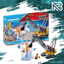 Playmobil | 70442 | City Action | Baustelle Seilbagger mit Bauteil