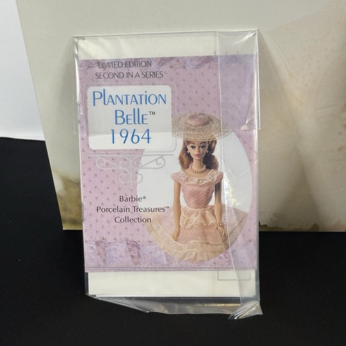 PLANTATION BELLE 1964 VINTAGE REPRO PORCELAIN BARBIE DOLL 1991 MATTEL 7526 NRFB - Picture 10 of 10