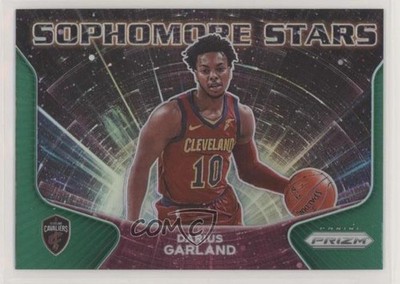 2020-21 Panini Prizm Sophomore Stars Green Prizm Darius Garland #4 09wc