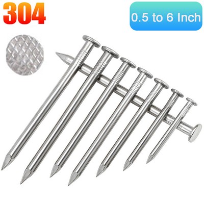 Drahtstifte Nägel Flachkopf Edelstahl Nagel Stahlnägel 0.5 to 6 Inch Holznägel