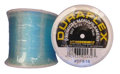 HT Tackle Duraflex Premium Monofilament line 15 pound test. 2 spools #DFX-15 NEW
