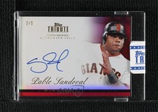 2012 Topps Tribute Auto Red /5 Pablo Sandoval #TA-PS1 Auto 0b0