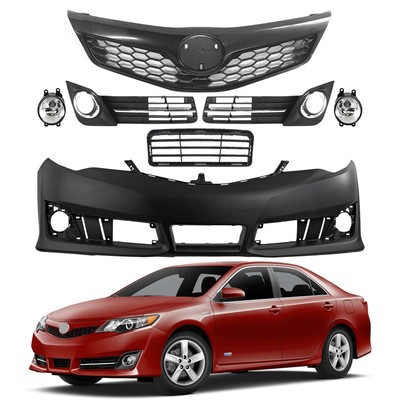 For 2012-2014 Toyota Camry SE / SE Front Bumper Cover w/Fog light & Grille Sport