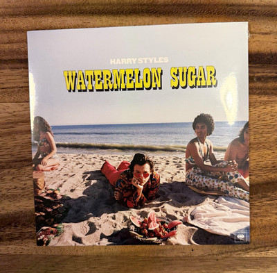 Harry Styles Watermelon Sugar Vinyl Single, Sealed, Columbia, Cardboard Sleeve