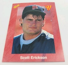 1991 Classic Scott Erickson #T16 Questions Minnesota Twins Baseball Card