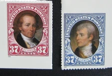 2004 Scott #3855-3856 - 37¢ - LEWIS AND CLARK - 2 singles- Mint NH