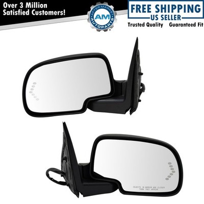 TRQ Mirror Power Folding Heated Memory Turn Signal PTM Pair for GM
