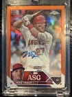 2023 Mike Trout Topps Chrome Orange Auto /25