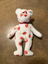 Ty Beanie Babies Smooch the Bear Kissy Lips Valentines Day