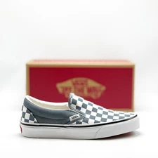 *NEW* Unisex VANS CHECKERBOARD SLIP-ON Stormy Weather Blue (VN000DAHRV2) 👍