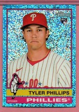 Tyler Phillips Phillies Light Blue Sparkle Chrome 2025 Topps Heritage, #17