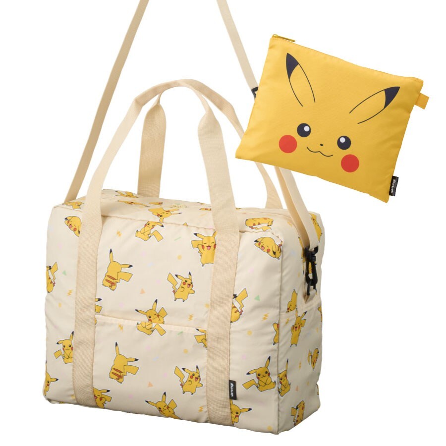 Pokemon Pikachu Folding Travel Bag 23L on Trolly Japan Limited | eBay