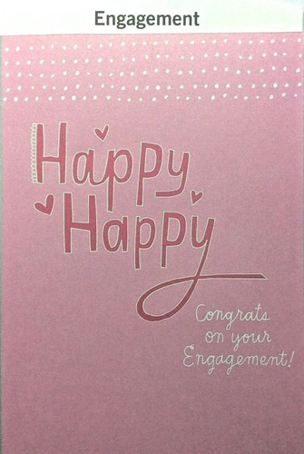 WEDDING ENGAGEMENT Card,Congratulation On Your Engagement for Friend Hallmark 74 - Picture 7 of 18