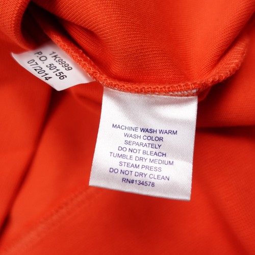 Vineyard Vines Sweater Small Orange 1/4 Zip Long Sleeve 100% Pima Cotton Mens - Picture 5 of 9