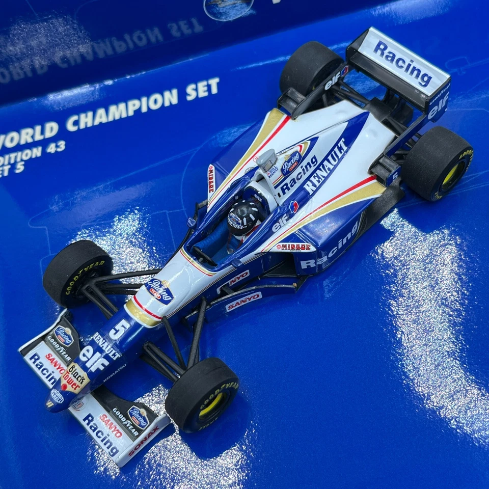 MINICHAMPS 1/43 Williams FW18 FW19 Hill Villeneuve World Champion Set 402969701 - Image 4 of 4