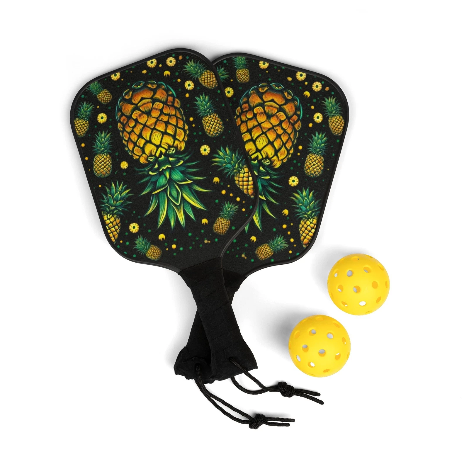 Pickleball Set, Upside Down Pineapple Pickleball Kit, Pickleball Gear, Paddle