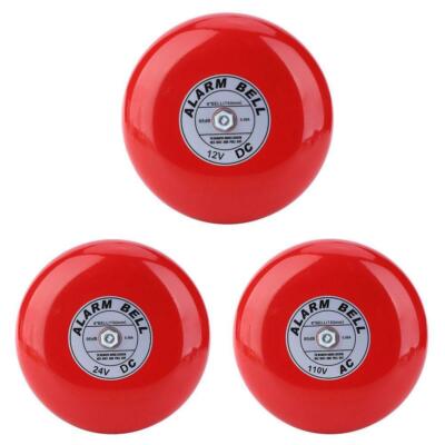 95dB Metal Electric Round Alarm Bell School Home Factory Security Alarm Bell New