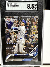 SHOHEI OHTANI 2024 Topps Now - #722 DODGERS 1ST 50/50 PLAYER IN HISTORY SGC 8.5