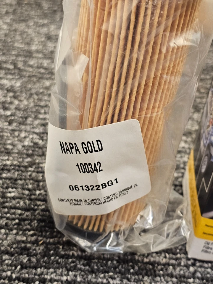 Cartucho de filtro de aceite NAPA Gold celulosa mejorada 100342 para BMW 19-25 Foto 2 de 4