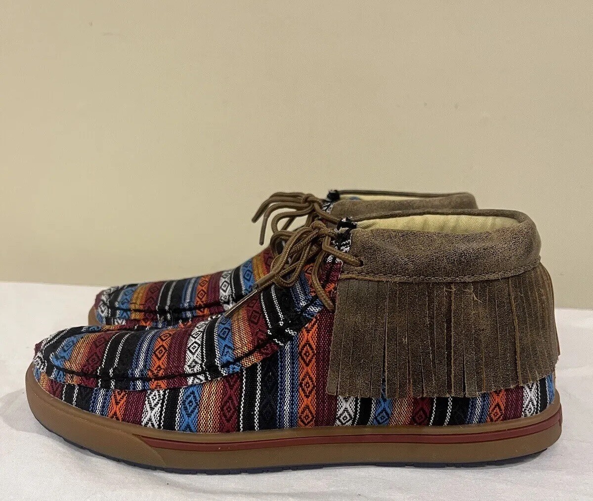 Brown Twisted X Fringe Mocs Twisted X Boots WCA0021 Casual