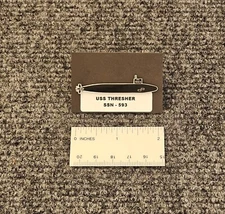 USS THRESHER SSN 593 Enamel Lapel Pin - Nuclear Submarine - Subvets