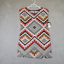 Bebop Women's Dress Size Medium Shift and Colorful Lightweight Short Dress