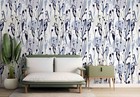3D Leaves Flower Watercolor Pattern Self-adhesive Removable Wallpaper Murals 2