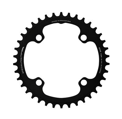 Plateau Route SPECIALITES TA - 5 Branches, D.110, Alu 7075, Noir, Type Shimano 10v
