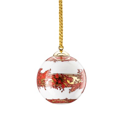 VERSACE　クリスマスオーナメント Versace - Sphere Porcelain Medusa Garland Red Versace - Christmas