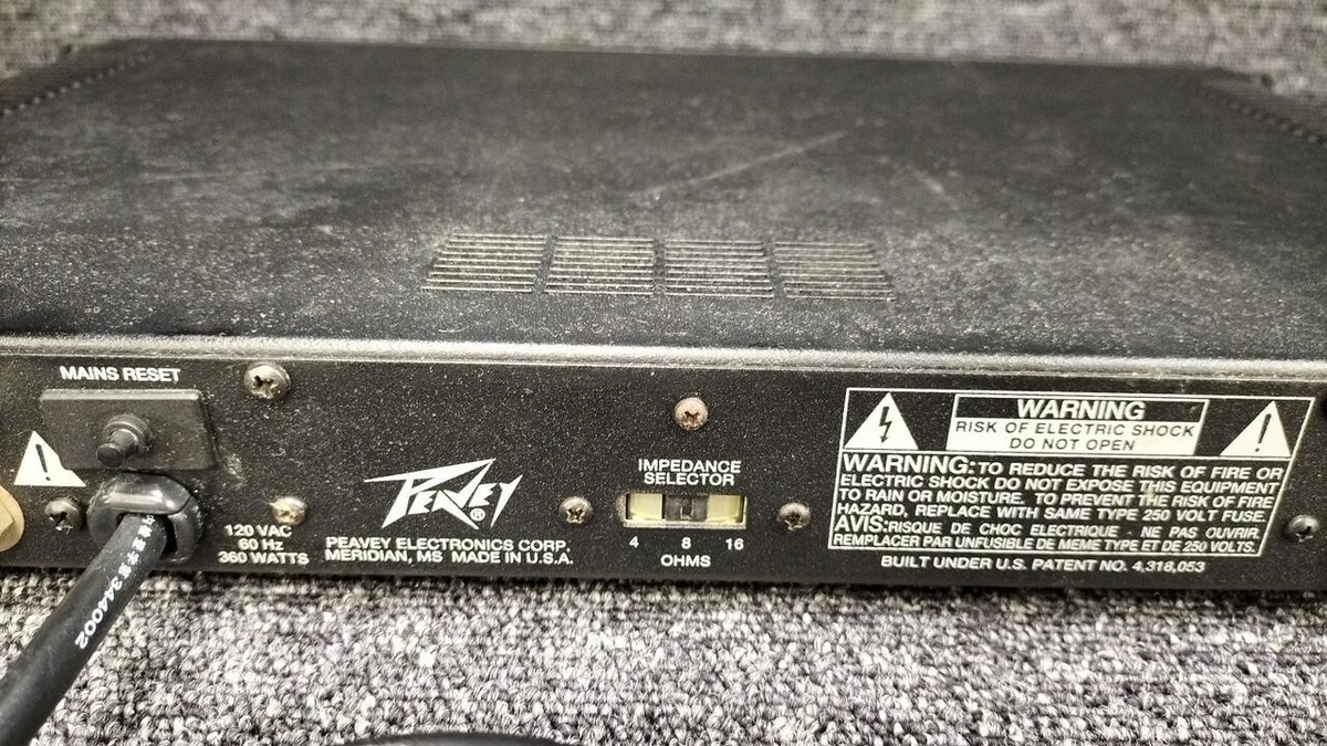 Peavey CS-200X 110Wx2 Stereo Power Amplifier Rack Mount AC100V | eBay