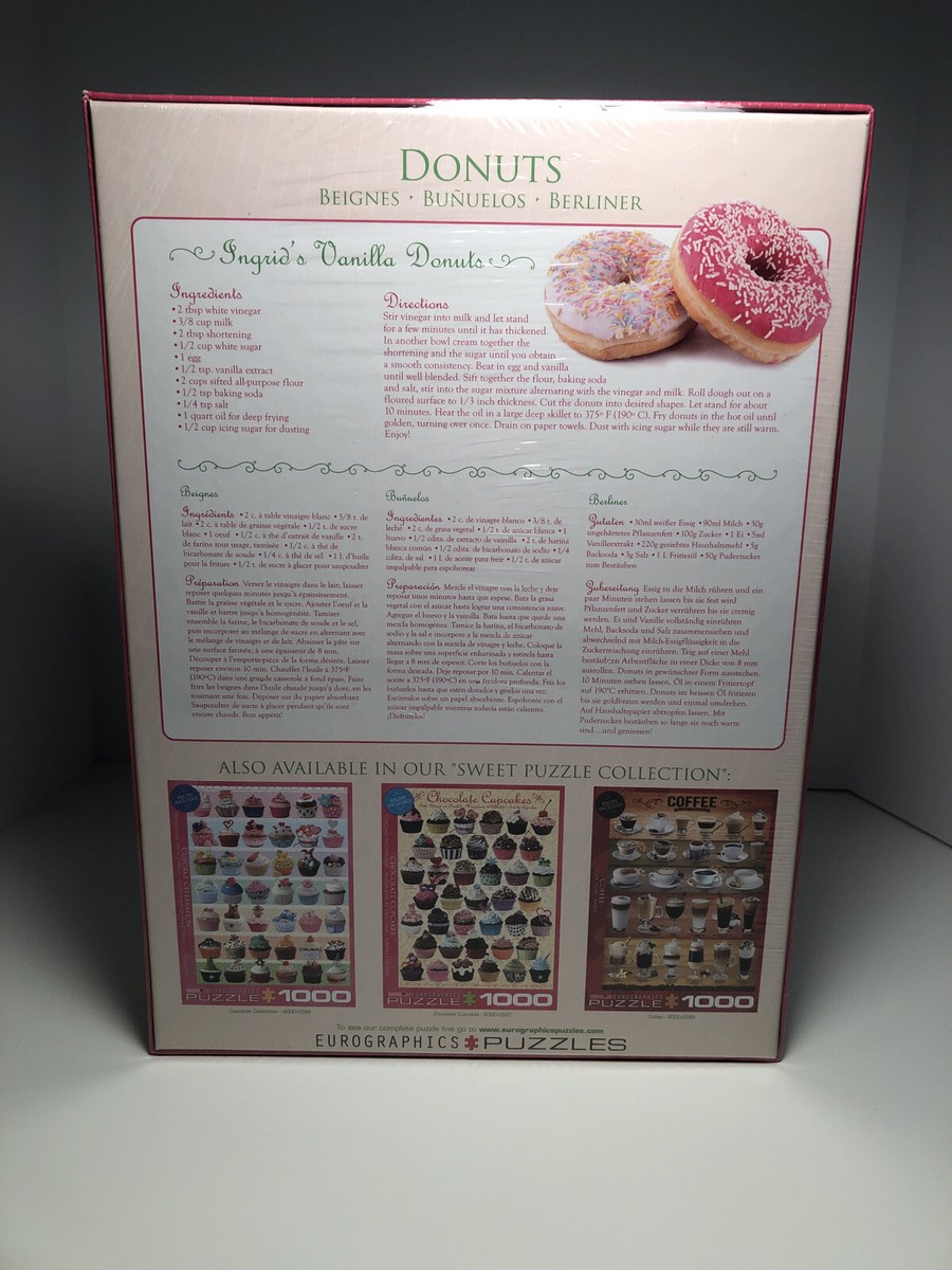 Eurographics Puzzle 1000 Pezzi - Donut Sweet Collection - Cartone Riciclato
